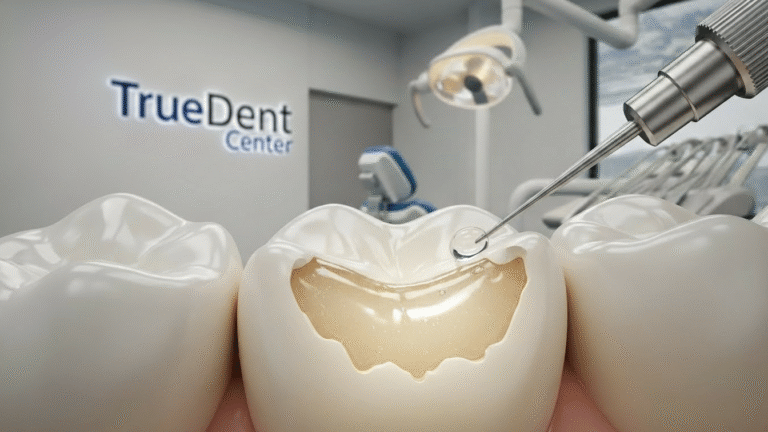 علاج تآكل مينا الأسنان مع أفضل الحلول الطبية مركز TrueDent