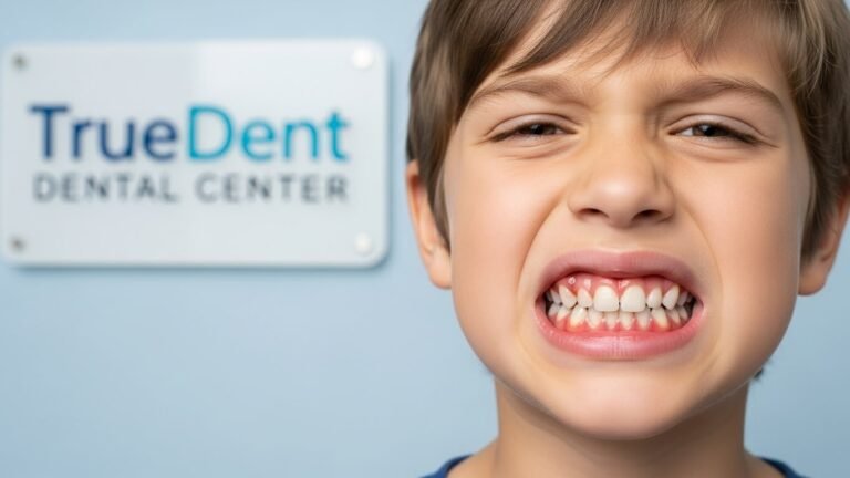 اسباب تقرحات اللثة و علاجها في مركز TrueDent للفم والأسنان.