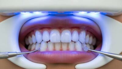 تبييض الاسنان بالزوم في مركز TrueDent لأفضل ابتسامة لامعة