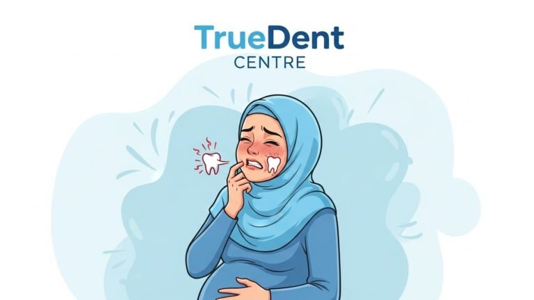 حلول آمنة وفعّالة لتسكين الم الاسنان للحامل مع مركز TrueDent