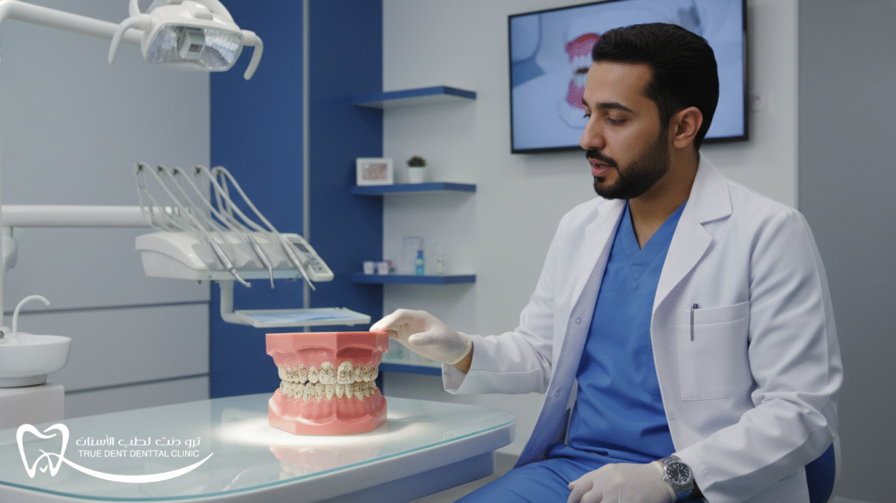 تصبغات الأسنان السوداء- الأسباب والعلاج مع مركز TrueDent