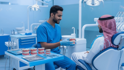 خلع جميع الأسنان وتركيب طقم مع مركز TrueDent لطب الأسنان