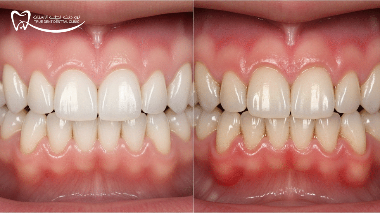 تورم اللثة حول الضرس: الأسباب وطرق العلاج مع مركز TrueDent